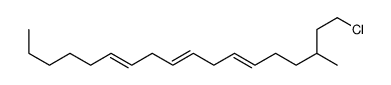 1-chloro-3-methyloctadeca-6,9,12-triene结构式