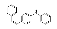 N-phenyl-4-(2-phenylethenyl)aniline结构式