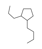 1α-Butyl-2β-propylcyclopentane Structure