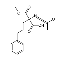 2-acetamido-2-ethoxycarbonyl-5-phenylpentanoate Structure