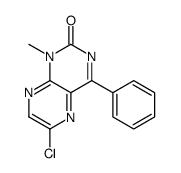 6-chloro-1-methyl-4-phenylpteridin-2-one结构式