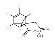 5-Norbornene-2-acetic acid, 2-carboxy-1,4,5,6,7, 7- hexachloro- Structure