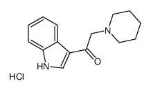 1-(1H-indol-3-yl)-2-piperidin-1-ium-1-ylethanone,chloride Structure