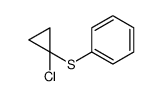 (1-chlorocyclopropyl)sulfanylbenzene Structure