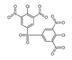 2-chloro-5-(4-chloro-3,5-dinitrophenyl)sulfonyl-1,3-dinitrobenzene结构式