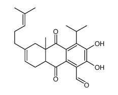 (8aR,10aS)-2,3-Dihydroxy-4-isopropyl-10a-methyl-6-(4-methyl-3-pentenyl)-9,10-dioxo-5,8,8a,9,10,10a-hexahydro-1-anthracenecarbaldehyde Structure