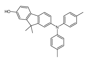 9,9-dimethyl-7-(4-methyl-N-(4-methylphenyl)anilino)fluoren-2-ol结构式