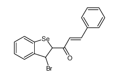 1-(3-bromo-2,3-dihydro-benzo[b]selenophen-2-yl)-3-phenyl-propenone Structure