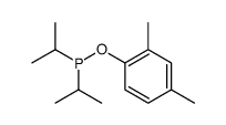 (2,4-dimethylphenoxy)-di(propan-2-yl)phosphane结构式