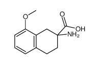 2-氨基-8-甲氧基-1,2,3,4-四氢萘-2-羧酸结构式