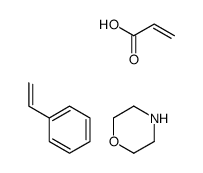 morpholine,prop-2-enoic acid,styrene Structure