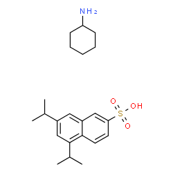 diisopropylnaphthalenesulphonic acid, compound with cyclohexylamine (1:1)结构式