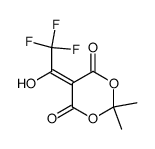 2,2-dimethyl-5-(2,2,2-trifluoro-1-hydroxyethylidene)-1,3-dioxane-4,6-dione Structure