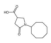 1-cyclooctyl-5-oxopyrrolidine-3-carboxylic acid Structure