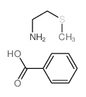 benzoic acid; 2-methylsulfanylethanamine Structure