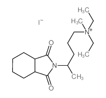 2-(4-(Diethyl(methyl)-.lambda.~5~-azanyl)-1-methylbutyl)hexahydro-1H-isoindole-1,3(2H)-dione结构式