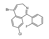 5-bromo-8-chloro-1-(2-fluorophenyl)-3H-2-benzazepine Structure