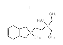 Isoindolinium, 3a,4,7, 7a-tetrahydro-2-[2-(diethylmethylammonio)ethyl0-2-methyl-, diiodide结构式