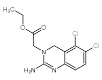 ethyl 2-(2-amino-5,6-dichloro-4H-quinazolin-3-yl)acetate Structure