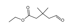 ethyl 4-formyl-3,3-dimethylbutanoate Structure