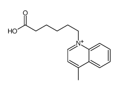 6-(4-methylquinolin-1-ium-1-yl)hexanoic acid结构式