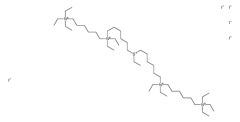 Ammonium, 7,7,14,21,21-pentaethyl-7,21-diazonia-14-thioniaheptacosyle nebis(triethyl-, pentaiodide picture