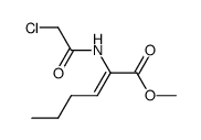 Methyl (Z)-2-(chloroacetamido)hex-2-enoate Structure