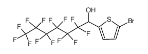 perfluorohexyl-(5-bromothien-2-yl)methanol Structure