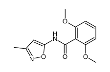 2,6-dimethoxy-N-(3-methyl-1,2-oxazol-5-yl)benzamide Structure