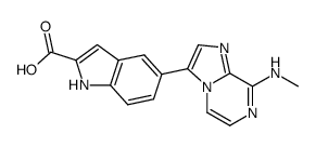 5-(8-Methylamino-imidazo[1,2-a]pyrazin-3-yl)-1H-indole-2-carboxylic acid Structure