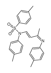 1-(N-tosyl-p-methylphenylamino)-3-(p-methylphenylimino)-1-butene Structure