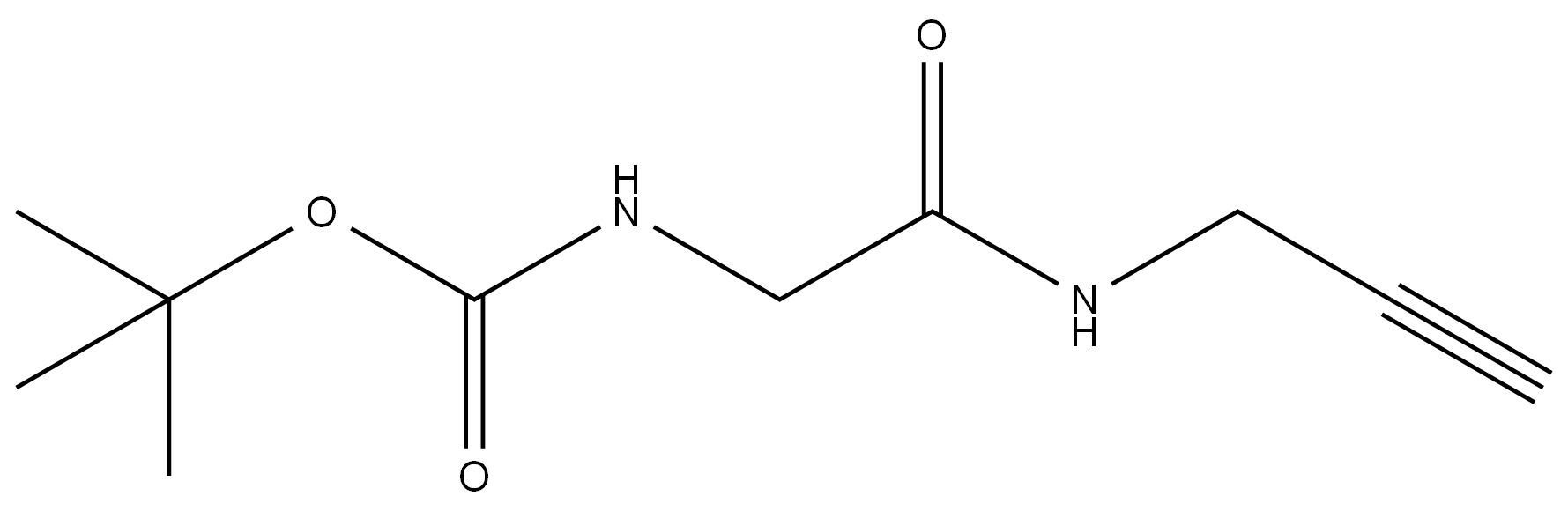 TERT-BUTYL N-([(PROP-2-YN-1-YL)CARBAMOYL]METHYL)CARBAMATE(WXC08485)结构式