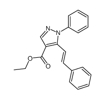 4-Ethoxycarbonyl-1-phenyl-5-styrylpyrazole Structure