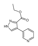 ETHYL 4-(PYRIDIN-3-YL)-1H-PYRAZOLE-3-CARBOXYLATE structure