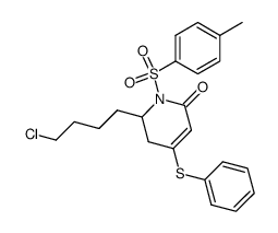 6-(4-cholorobutyl)-1-tosyl-4-(phenylthio)-1,2,5,6-tetrahydro-2-pyridinone Structure