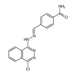 4-((2-(4-chlorophthalazin-1-yl)hydrazono)methyl)benzamide Structure