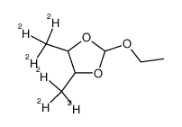 2-ethoxy-4,5-bis(methyl-d3)-1,3-dioxolane结构式