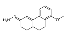 (+/-)-1,9,10,10a-tetrahydro-8-methoxyphenanthren-3(2H)-one hydrazone结构式