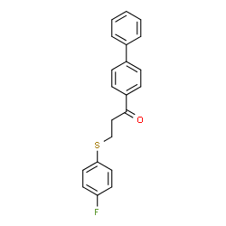 1-[1,1'-BIPHENYL]-4-YL-3-[(4-FLUOROPHENYL)SULFANYL]-1-PROPANONE picture