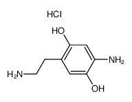 1-(2,5-dihydroxy-4-aminophenyl)-2-aminoethane hydrochloride结构式