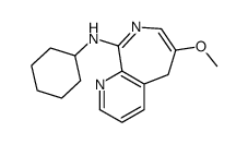 N-cyclohexyl-6-methoxy-5H-pyrido[2,3-c]azepin-9-amine Structure