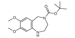 4-Boc-7,8-二甲氧基-2,3,4,5-四氢-1H-苯并[e][1,4]二氮杂革结构式