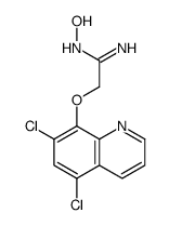 2-(5,7-dichloroquinolin-8-yl)oxy-N'-hydroxyethanimidamide Structure