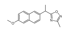 5-[1-(6-methoxynaphthalen-2-yl)ethyl]-3-methyl-1,2,4-oxadiazole Structure