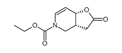 rel-(3R,4R)-1-ethoxycarbonyl-4-hydroxy-1,2,3,4-tetrahydropyridine-3-acetic acid γ-lactone Structure