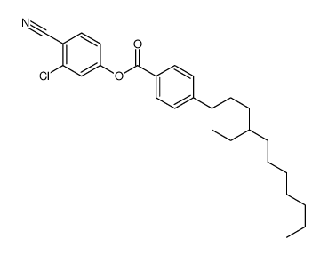 (3-chloro-4-cyanophenyl) 4-(4-heptylcyclohexyl)benzoate Structure