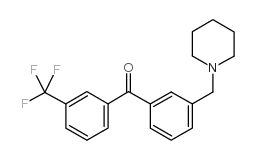 3'-PIPERIDINOMETHYL-3-TRIFLUOROMETHYLBENZOPHENONE structure