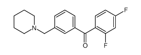 2,4-DIFLUORO-3'-PIPERIDINOMETHYL BENZOPHENONE图片