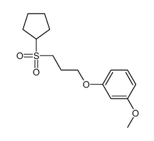 1-(3-cyclopentylsulfonylpropoxy)-3-methoxybenzene结构式