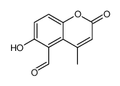 5-formyl-6-hydroxy-4-methylcoumarin结构式